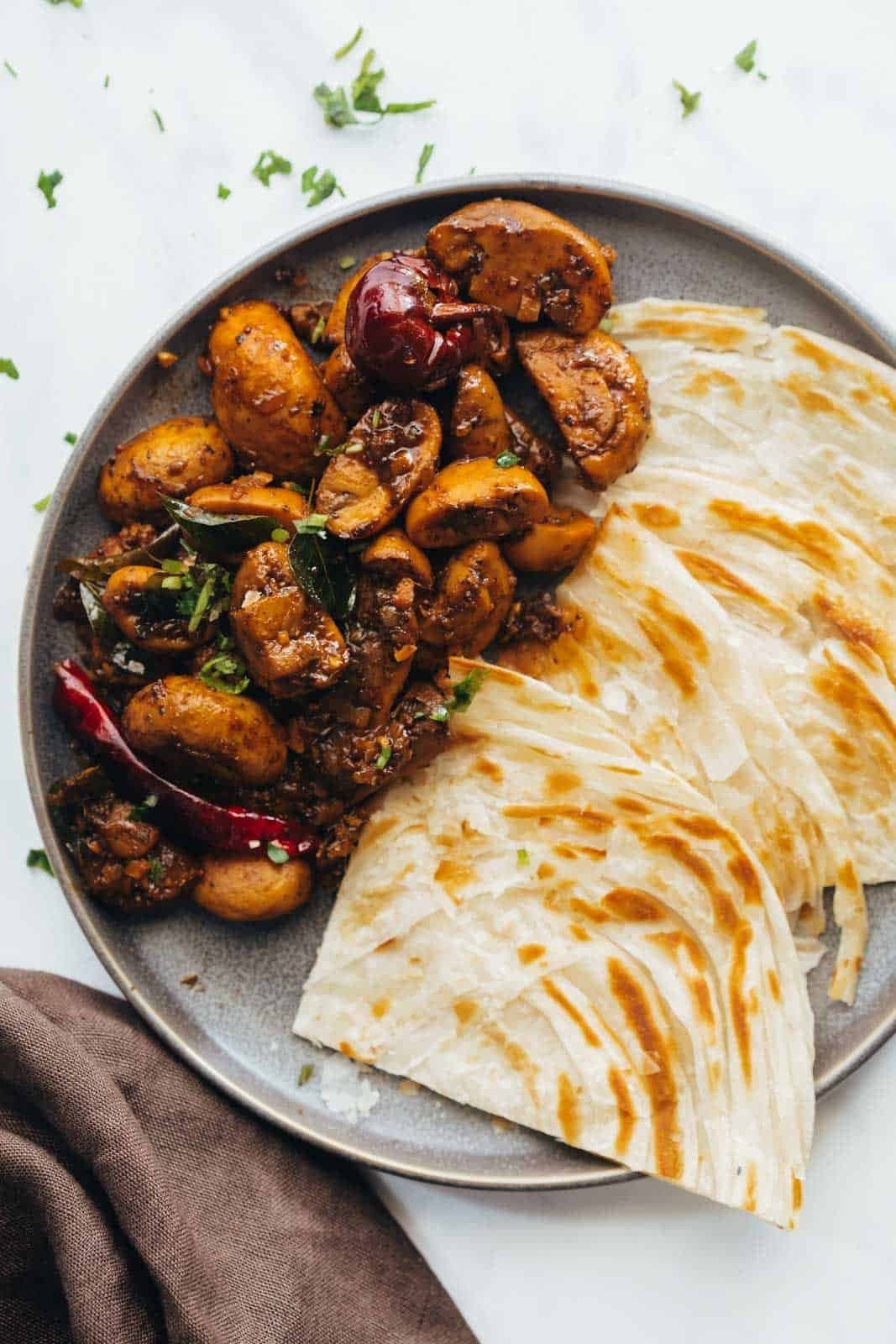 Mushroom Pepper Curry - Curries