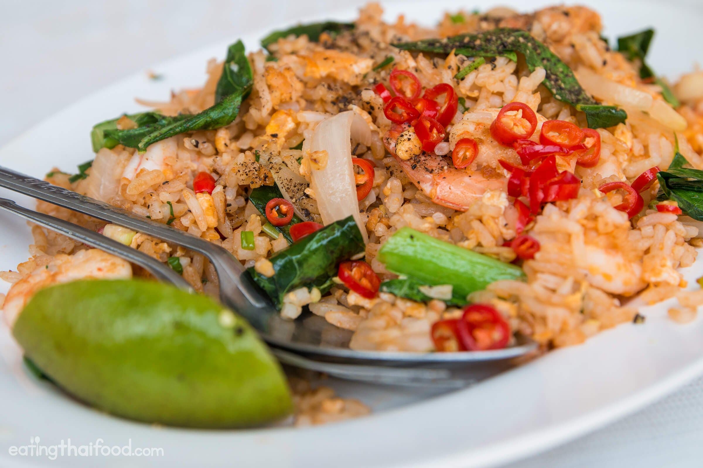 Street Style Fried Rice Prawns