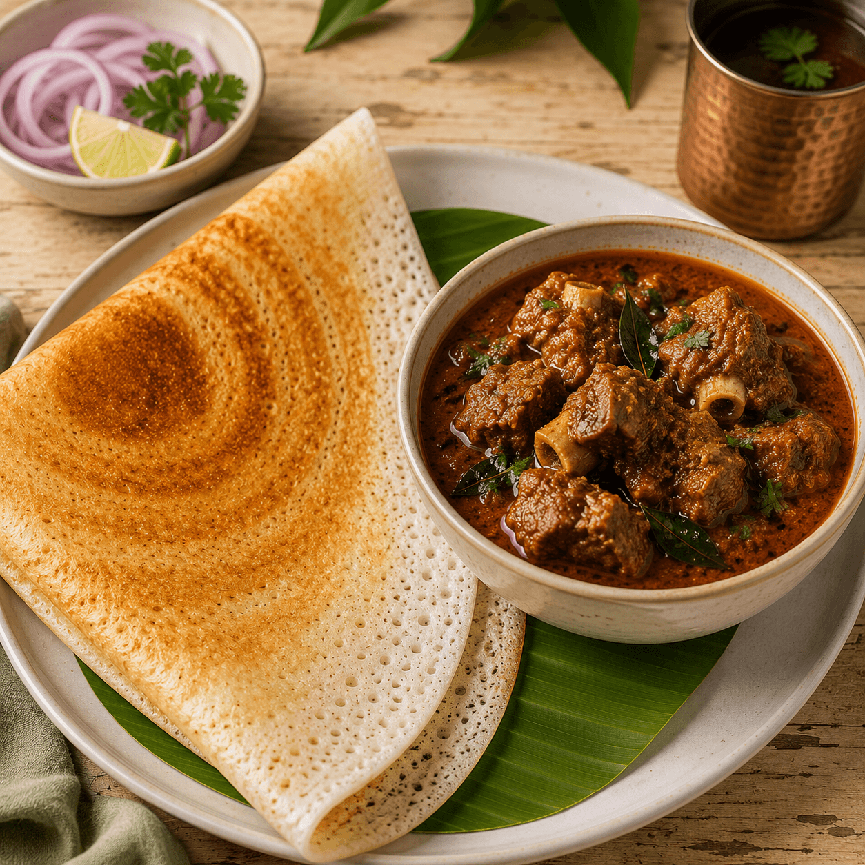 COMBO Kaldosa + Mutton Curry