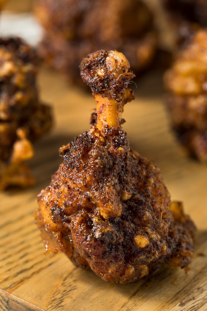 Homemade Deep Fried Chicken Lollipops with Spices